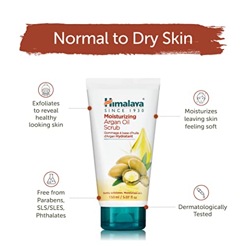 Himalaya Moisturizing Argan Oil Scrub to Soften Skin & Remove Dead Skin Cells...