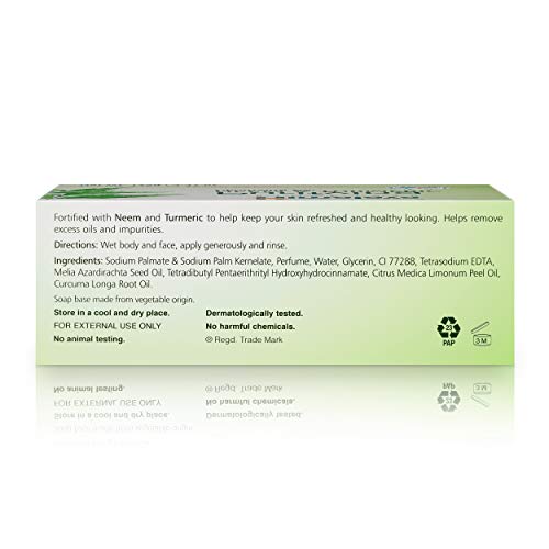 Himalaya Purifying Neem & Turmeric Cleansing Bar, Face and Body Soap for Soft...