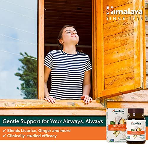 Himalaya RespiCare for Healthy Breathing and Sinus Support, 570mg, 120 Capsul...