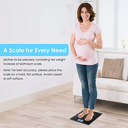 himaly Digital Body Weight Scale, USB Rechargeable Bathroom Scale with Step-O...