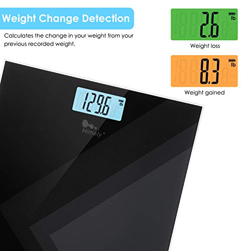 himaly Digital Body Weight Scale, USB Rechargeable Bathroom Scale with Step-O...