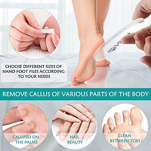 Hion Nano Foot Scrubber Callus Remover Glass Foot File Pedicure Tools Supplie...