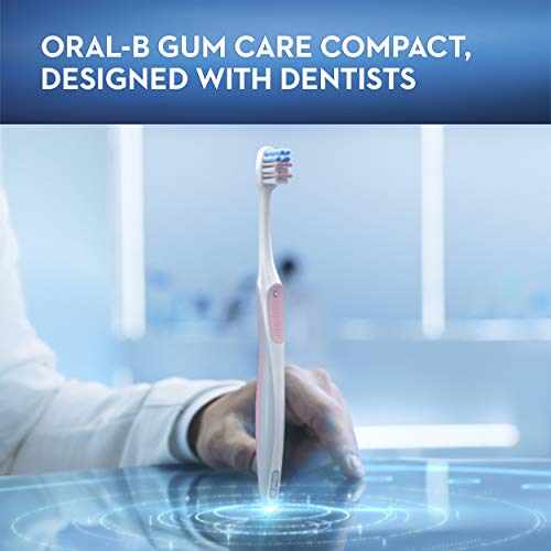 Oral-B Gum Care Extra Soft Toothbrush for Sensitive Teeth and Gums, Compact S...