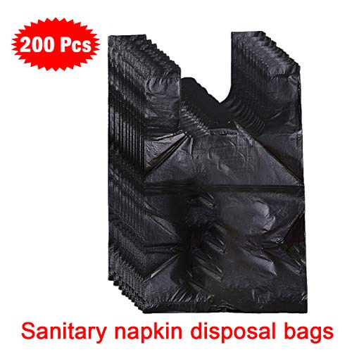 Sanitary Napkin Bags, 200 PCS Personal Disposal Bags For Women Trash Bags Wit...