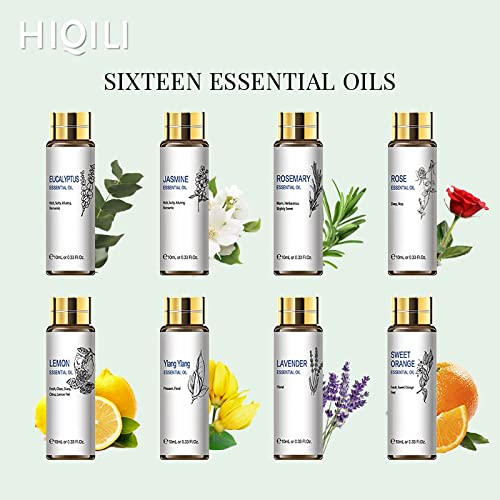 Essential Oils 16pc Set, Pure Essential Oil for Diffuser Humidifiers, Skin Ca...