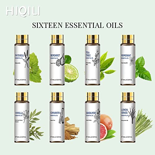 Essential Oils 16pc Set, Pure Essential Oil for Diffuser Humidifiers, Skin Ca...
