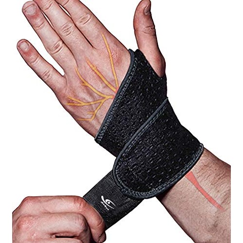 [Upgraded 2022] HiRui 2 Pack Wrist Compression Strap and Wrist Brace Sport Wr...