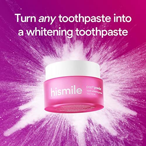 Hismile Pap+ Tooth Whitening Powder, Enamel Safe Whitening, Active Whitening ...