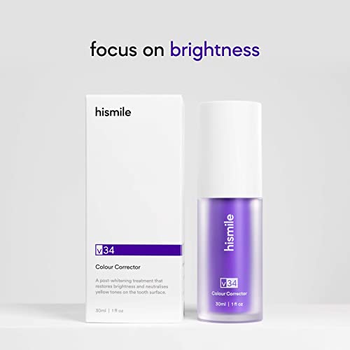 Hismile v34 Colour Corrector, Purple Teeth Whitening, Tooth Stain Removal, Te...