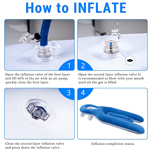 Face Down Pillow After Eye Surgery Inflatable Retina Lying Pillow, Retinal De...