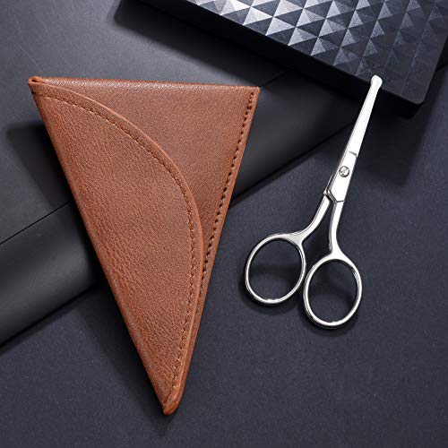 HITOPTY Nose Hair Scissors, 3.6inch Stainless Steel Rounded Tip Small Shears ...