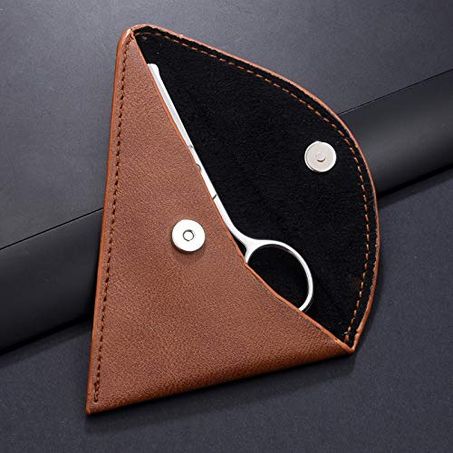 HITOPTY Nose Hair Scissors, 3.6inch Stainless Steel Rounded Tip Small Shears ...