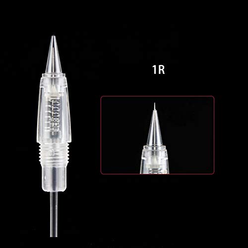 10PCS Permanent Makeup Clear Needle Cartridges for Eyebrow Eyeliner Tattoo Ma...