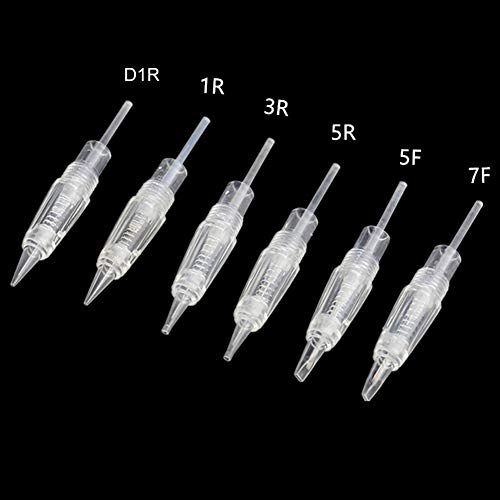 10PCS Permanent Makeup Clear Needle Cartridges for Eyebrow Eyeliner Tattoo Ma...