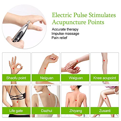 5-in-1Electronic Acupuncture Pen Electric Meridians Therapy Heal Massager Mer...