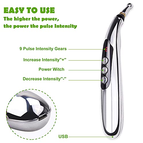 5-in-1Electronic Acupuncture Pen Electric Meridians Therapy Heal Massager Mer...