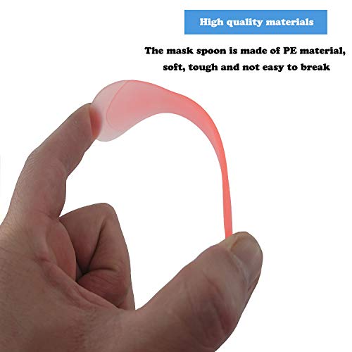 120 Pcs Cosmetic Spatula Makeup Face Plastic Spoon for Facial Skin Care Spoon...