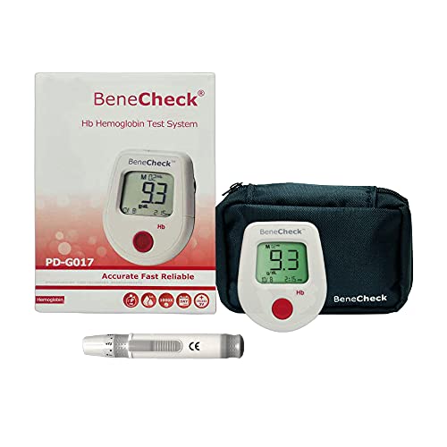 Home Hemoglobin Test Kit, Hemoglobin Test Meter Anemia Monitor Kit includes 1...