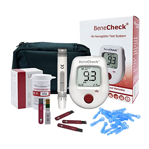 Home Hemoglobin Test Kit, Hemoglobin Test Meter Anemia Monitor Kit includes 1...