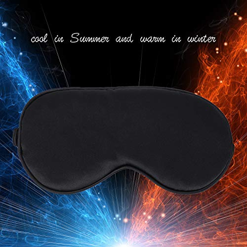 Hochoek Silk-Sleep-Mask Eye-Mask Eye-Cover Eyeshade - 100% Silk Soft Adjustab...