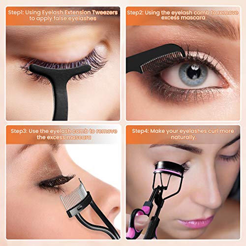 Eyelash Curler, HOCOSY 4 in 1 Eyelash Curlers Kit for Women includes Lash Cur...