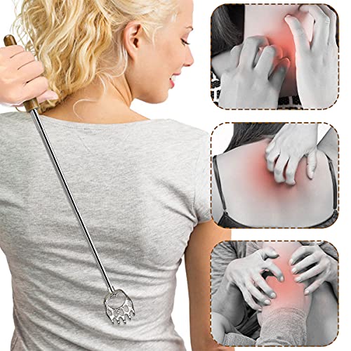 HOFASON 2 Pack Back Scratcher for Men Women, Metal Bear Claw Telescopic Backs...
