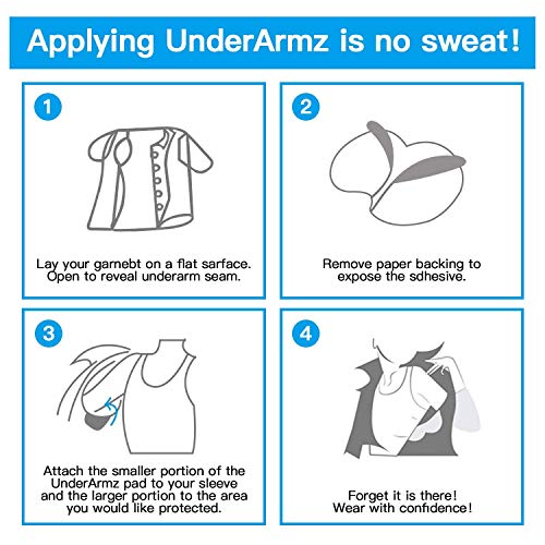 Underarm Sweat Pads, 100 Pack Premium Quality Fight Hyperhidrosis for Men and...