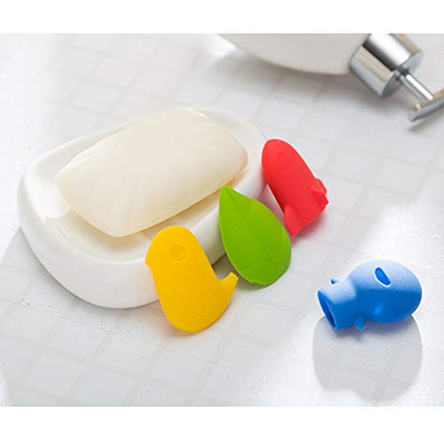 Hokic 4 Pack Silicone Toothbrush Holder Covers for Travel Home Camping School...