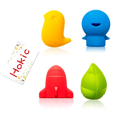 Hokic 4 Pack Silicone Toothbrush Holder Covers for Travel Home Camping School...