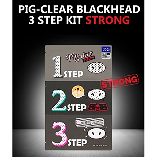 Holika Holika Pig Nose Clear Blackhead 3-Step Kit Strong Pack of 5