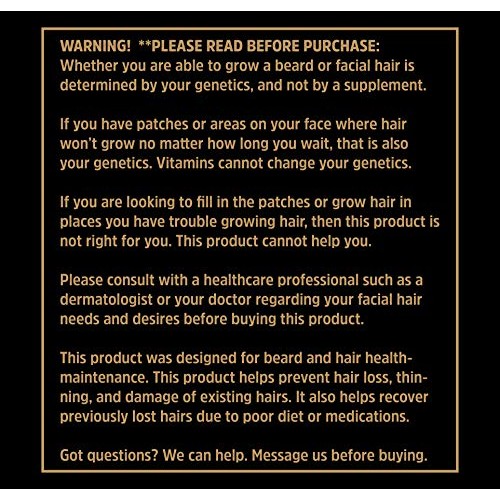 ALPHA BEARD Growth Vitamins | Biotin 10,000mcg, Patented OptiMSM®, goMCT®, Co...