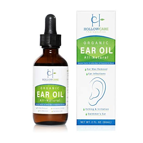 HOLLOWCARE THERAPEUTICS Organic Ear Oil for Wax Removal | Itching & Irritatio...