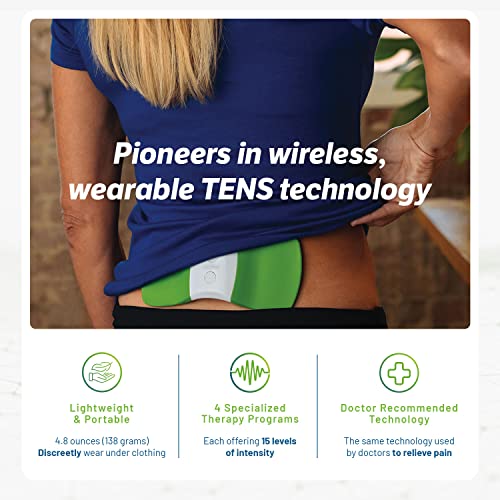 Hollywog TENS Unit for Back Pain, WiTouch Pro Wireless & Wearable Electronic ...