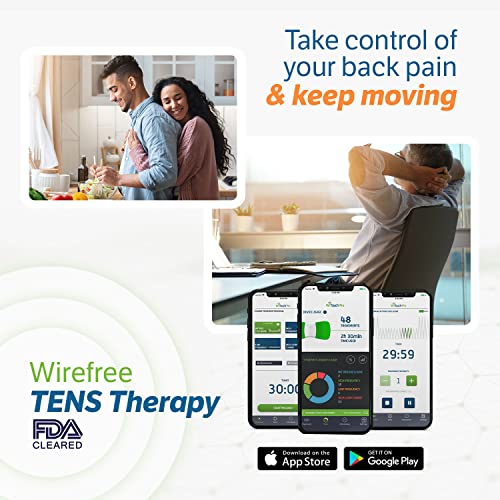 Hollywog TENS Unit for Back Pain, WiTouch Pro Wireless & Wearable Electronic ...