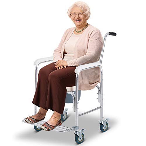 HomCom Personal Mobility Durable Waterproof Shower Accessible Transport Commo...