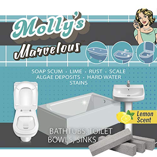 Molly's Marvelous Scrubbing Sticks, Pumice Stones for Tiles, Bathroom and Kit...