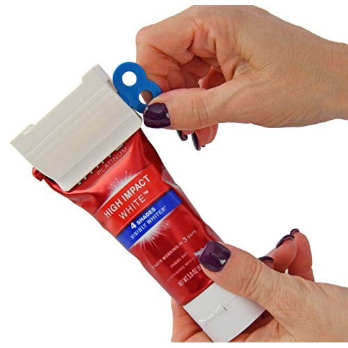 HOME-X Rolling Tube Toothpaste Squeezer and Dispenser-Rotate Toothpaste Dispe...
