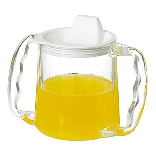 Homecraft Caring Mug, Two Handle Easy Grip Mug, Spill Resistant Portable Trav...