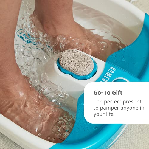 HoMedics Bubble Mate Foot Spa, Toe Touch Controlled Foot Bath with Invigorati...