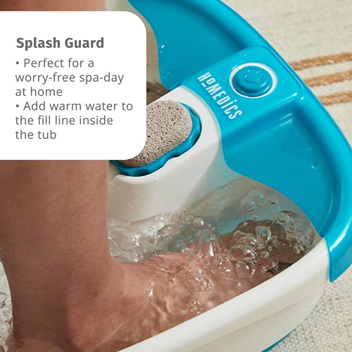 HoMedics Bubble Mate Foot Spa, Toe Touch Controlled Foot Bath with Invigorati...