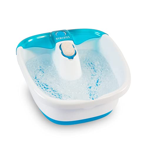 HoMedics Bubble Mate Foot Spa, Toe Touch Controlled Foot Bath with Invigorati...