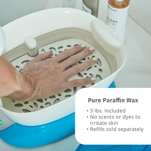 HoMedics ParaSpa Paraffin Wax Bath | Wax Warmer | Bonus 3 lb Paraffin Wax & 2...