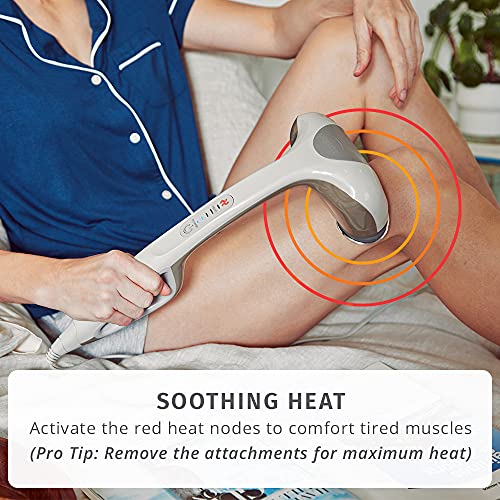 HoMedics Percussion Action Massager with Heat | Adjustable Intensity , Dual P...