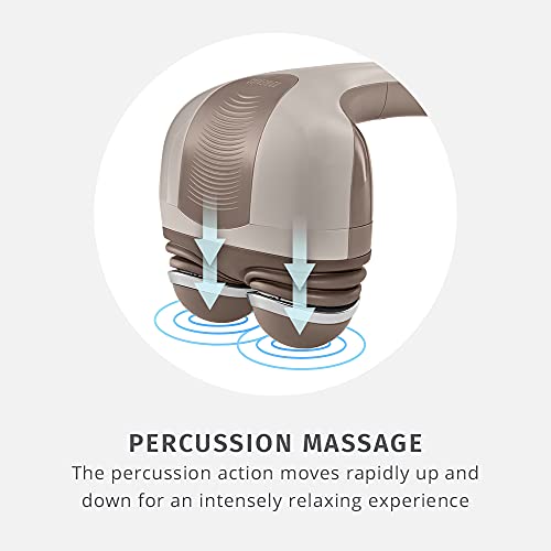HoMedics Percussion Action Massager with Heat | Adjustable Intensity , Dual P...