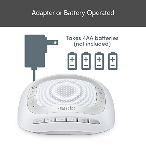 Homedics White Noise Sound Machine | Portable Sleep Therapy for Home, Office,...