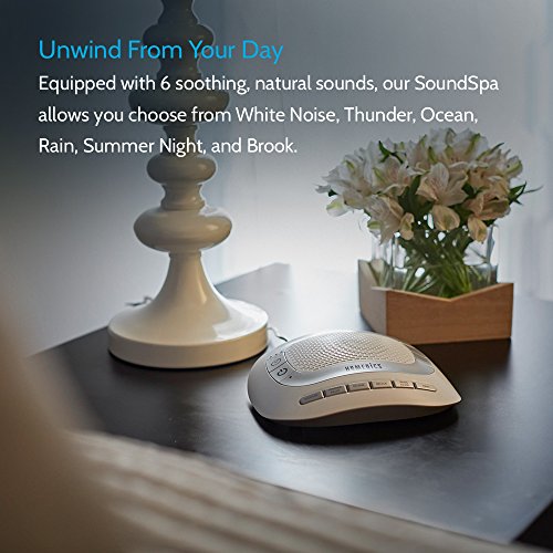 Homedics White Noise Sound Machine | Portable Sleep Therapy for Home, Office,...