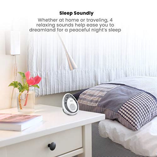 Homedics White Noise Sound Machine | Portable Sleep Therapy for Home, Office,...