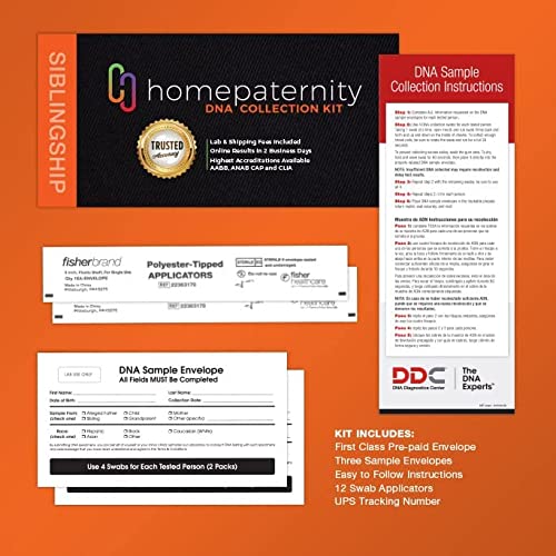 HomePaternity Sibling DNA Test, All Lab Fees & Shipping Included, Results in ...