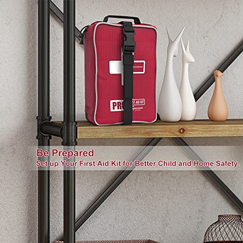 【2022 Upgrade】Comprehensive First Aid Kit with Labelled Compartments, Molle...