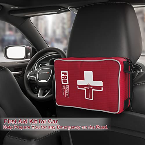 【2022 Upgrade】Comprehensive First Aid Kit with Labelled Compartments, Molle...